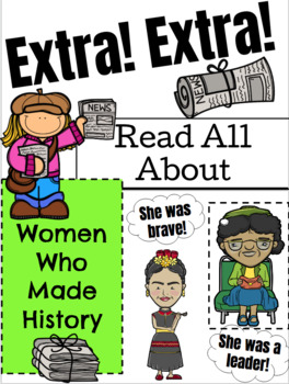 Preview of Women's History Newspaper *Distance Learning Option*