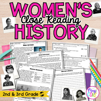 Preview of Women's History - Passages & Biography Project - 2nd-5th Grade