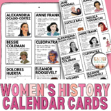 Women's History Pocket Chart | Calendar Pocket Cards, Hist