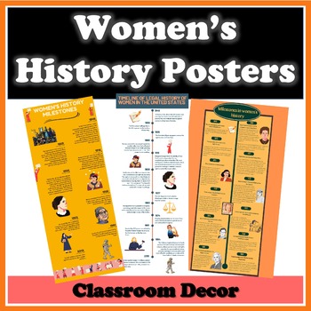 Preview of Women's History Poster Bundle - Milestones in Women's History
