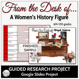 Women's History Month Project Activity: From the Desk of a