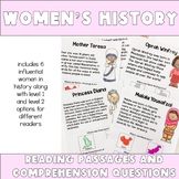 Women's History Reading Passages and Comprehension Questions