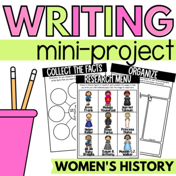 Preview of Women's History Research Project | Biography Writing