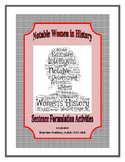 Women's History Sentence Formulation Packet (Common Core Aligned)