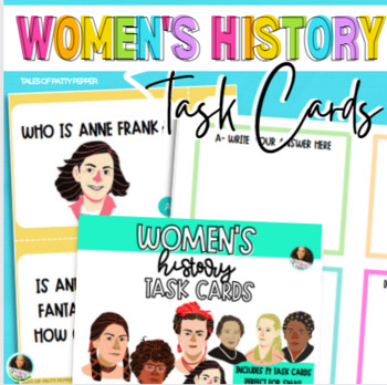 Preview of Women's History Task Cards