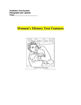 Preview of Women's History Text Features