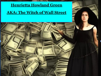 Preview of Women's History The Witch of Wall Street Stock Market  Quaker Whaling Printable