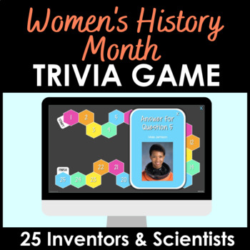 Preview of Women's History Trivia Board Game | Influential Scientists and Inventors