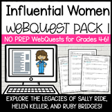 Women's History WebQuest Pack 1 | Sally Ride, Ruby Bridges