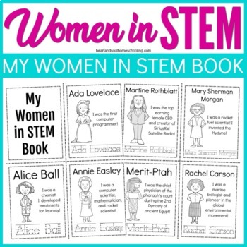 Preview of Women's History: Women in STEM biography coloring pages