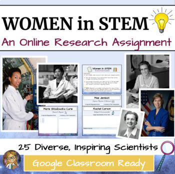 Preview of Women's History: Women in Science | Google Slides