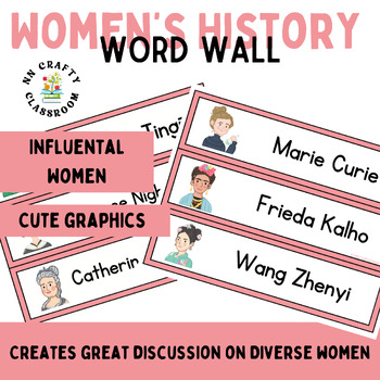 Preview of Women's History Word Wall!!