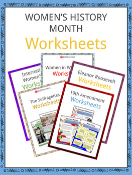 Preview of Women's History Worksheet Bundle