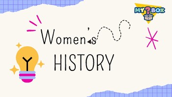 Preview of Women's History Writing Prompts and Videos