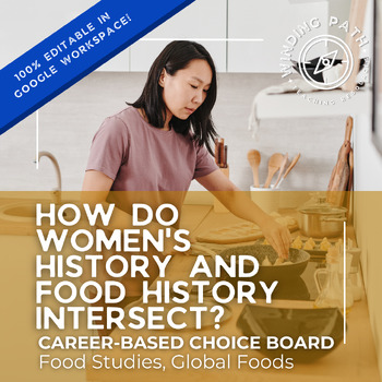 Preview of Women's History and Food Choice Board 39 Career-Based Learning Tasks
