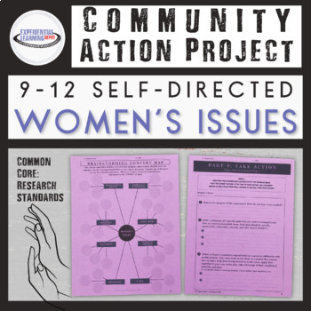 Preview of Women's Issues: Community Action Project {Printable and Digital}