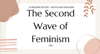 Preview of Women's Liberation Movement - Second Wave PowerPoint and Source Analysis