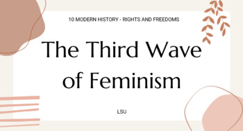 Preview of Women's Liberation Movement - Third Wave PowerPoint and Source Analysis