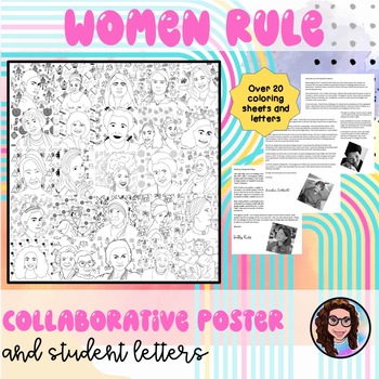 Preview of Women's Month: Collaborative mural and poster (Just print and teach)