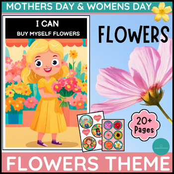 Preview of Women's & Mother's Day Spring Flowers Theme Pack | PREK Flower Shop