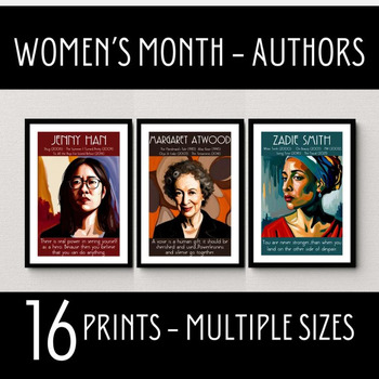 Preview of Women's National History Month, Inspiring Female Authors, Famous Women