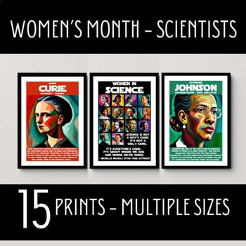 Preview of Women's National History Month, Inspiring Female Scientists, Famous Women