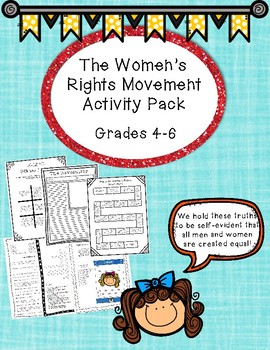 Preview of Women’s Rights Movement Activity Pack
