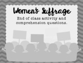Women's Suffrage Activity