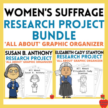 Preview of Women's Suffrage All-About Research Project Bundle | Biography