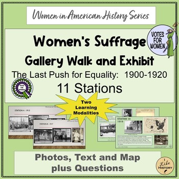 Preview of Women's Suffrage Gallery Walk and Exhibit 1900-1920* Primary Sources