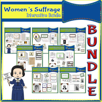 Preview of Women's Suffrage Interactive Foldable Booklets BUNDLE