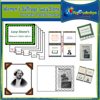 Preview of Women's Suffrage: Lucy Stone Interactive Foldable Booklets