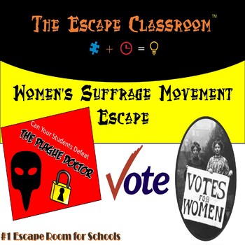 Preview of Women's Suffrage Movement Escape Room | The Escape Classroom