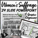 Women's Suffrage PowerPoint, Graphic Organizer, Interactiv