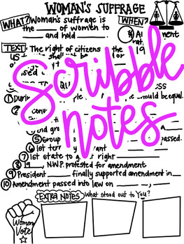 Preview of Women’s Suffrage Scribble Notes
