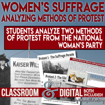 Preview of Women's Suffrage The Women's Rights Movement Analyzing the Protests of the NWP