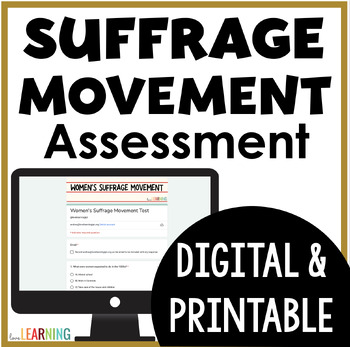Preview of Women's Suffrage Timeline Activity - 19th Amendment - Women's History Month