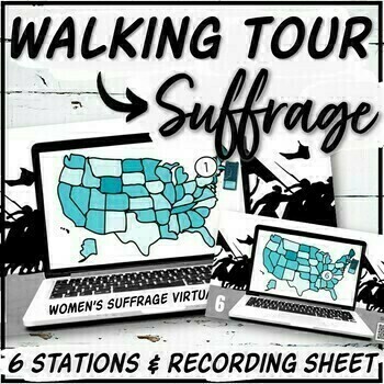 Preview of Women's Suffrage Walking Tour (Gallery Walk) Digital and Print Versions
