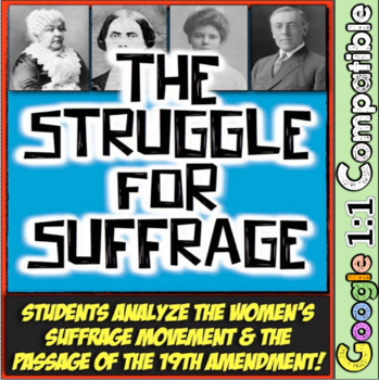 Preview of Women's Suffrage Activity From Seneca Falls to the 19th Amendment