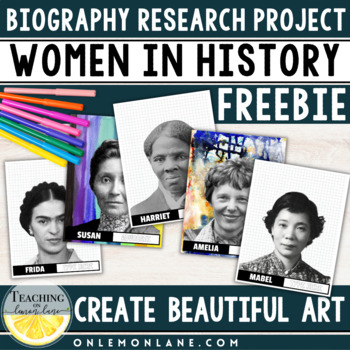 Preview of Women's Womens History Month FREE Art Project Word Search Activity Worksheet