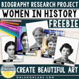 Women's Womens History Month FREE Art Project Word Search 