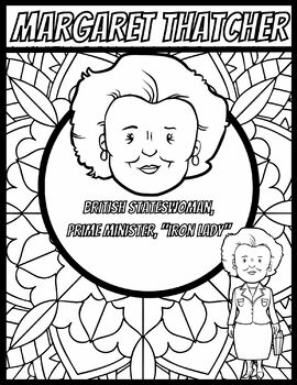 Women’s history Month Coloring Pages | Mindfulness Activity Coloring Sheets