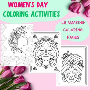 Preview of Women's history month | Women Around the World Coloring Pages