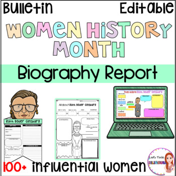 Preview of Women's history month - biography report - Women in Stem - Black History