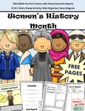 Women's History Activities - Posters, Research Templates, 