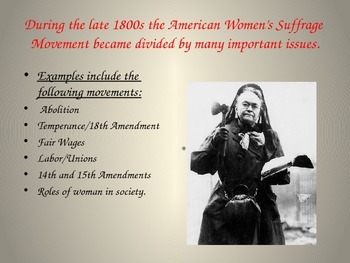 Preview of Women's History: Alice Paul and the 19th Amendment PowerPoint