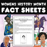 Womens History Month A Fact Sheet Collection for Grades 1-