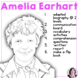 Amelia Earhart Adapted Biography Women in History Month fo