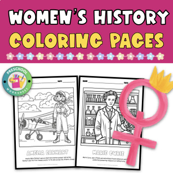 Preview of Womens History Month Coloring