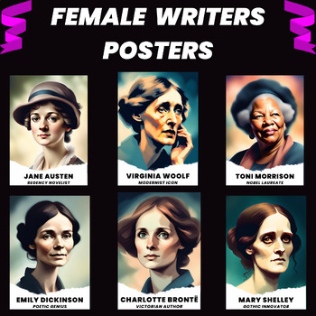 Preview of Womens History Month Posters for Women in Literature | Female Writers and Poets
